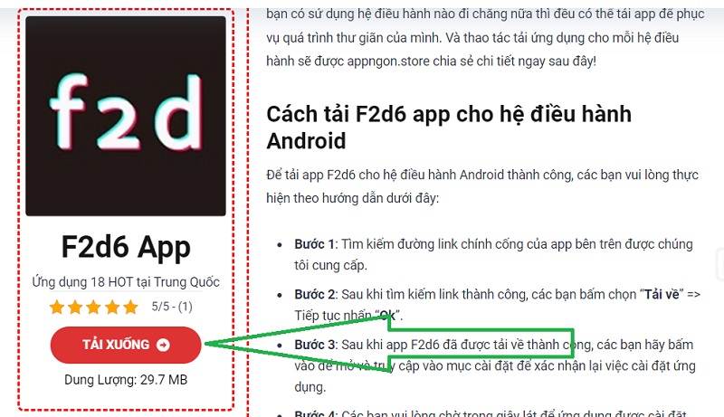 Tải F2d6 App tại AppNgon